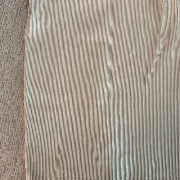 Beige Ribbed Racerback Tank - Picture 3 of 3